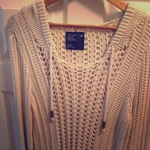 American Eagle Crocheted Hoodie